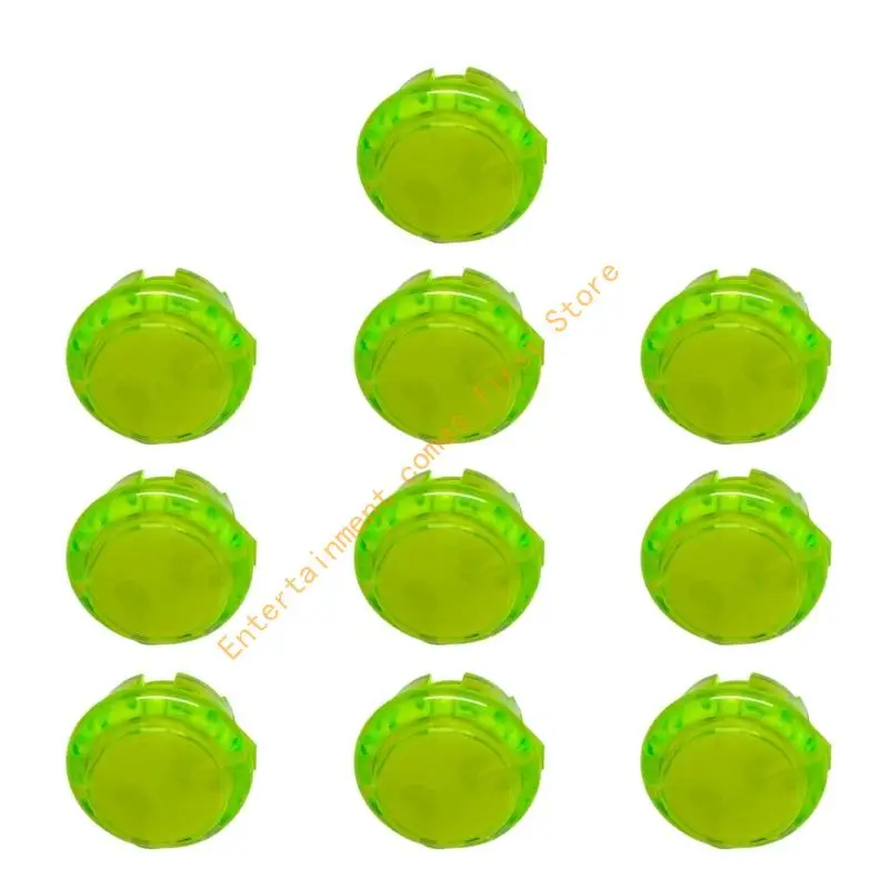 

10Pcs Arcade Push Button for Arcade Game Machine Easy to Use 24mm/30mm 55KD