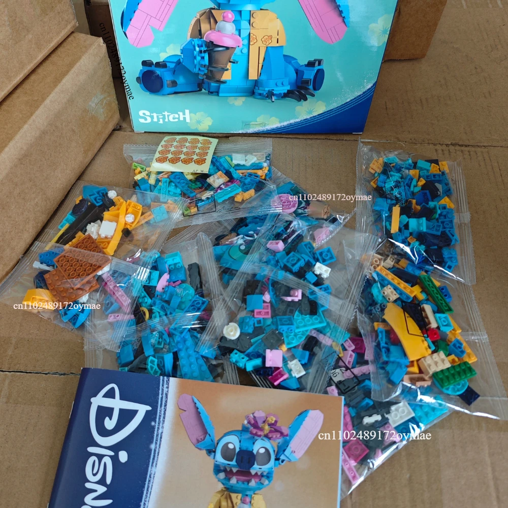 Novo ponto anjo cp blocos de construção 2025-grande peça dos desenhos animados brinquedos com orelhas móveis crianças montagem presente para meninos meninas aniversário