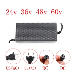 Electric Scooter Electric Bicycle Universal Lithium Battery Charger 24V2A 36V2A 48V2A 60V2A Electric Scooter Accessories