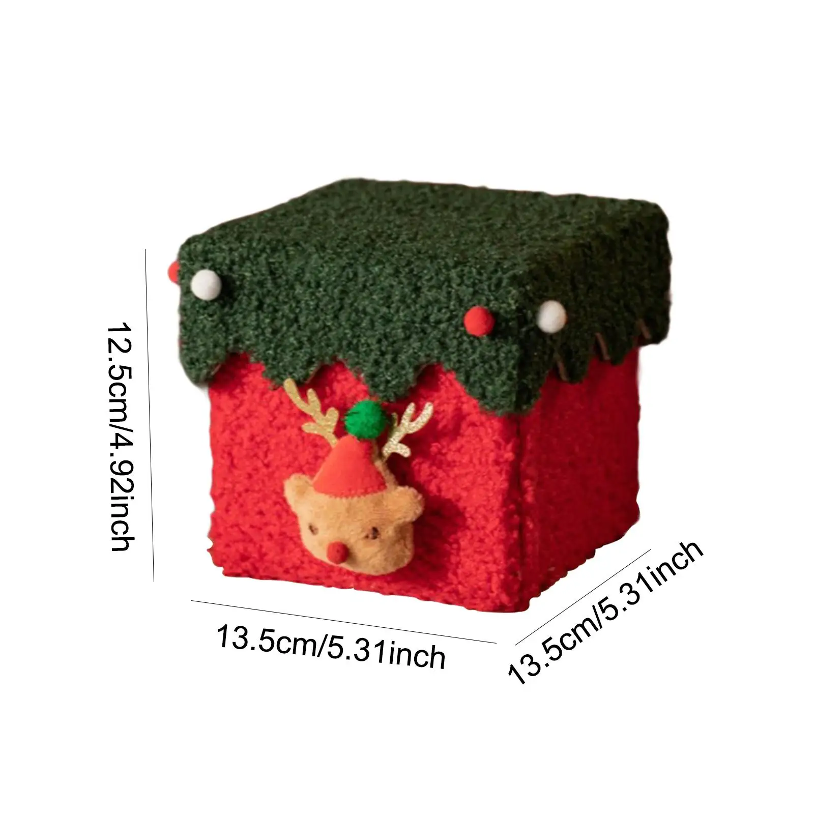 Caja de regalo de noche de Navidad con soporte de tapa DIY para galletas de fiesta temática navideña