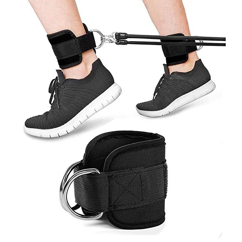 1/2/4 Stück Kabel-Knöchelriemen, doppelter D-Ring, verstellbare Fußfesseln, Fitnessstudio, Workouts, Gesäßmuskeln, Beine, Krafttraining, Klammer, Unterstützung, Sport – Detail 5