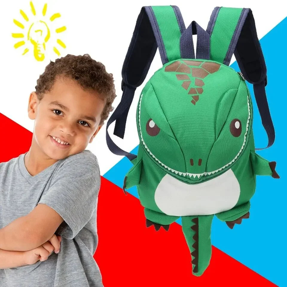 Cartoon Dinosaur Backpack Kids Small Toddler Backpack for Boys Girls Lightweight Preschool Travel Schoolbag for 1-6 Years