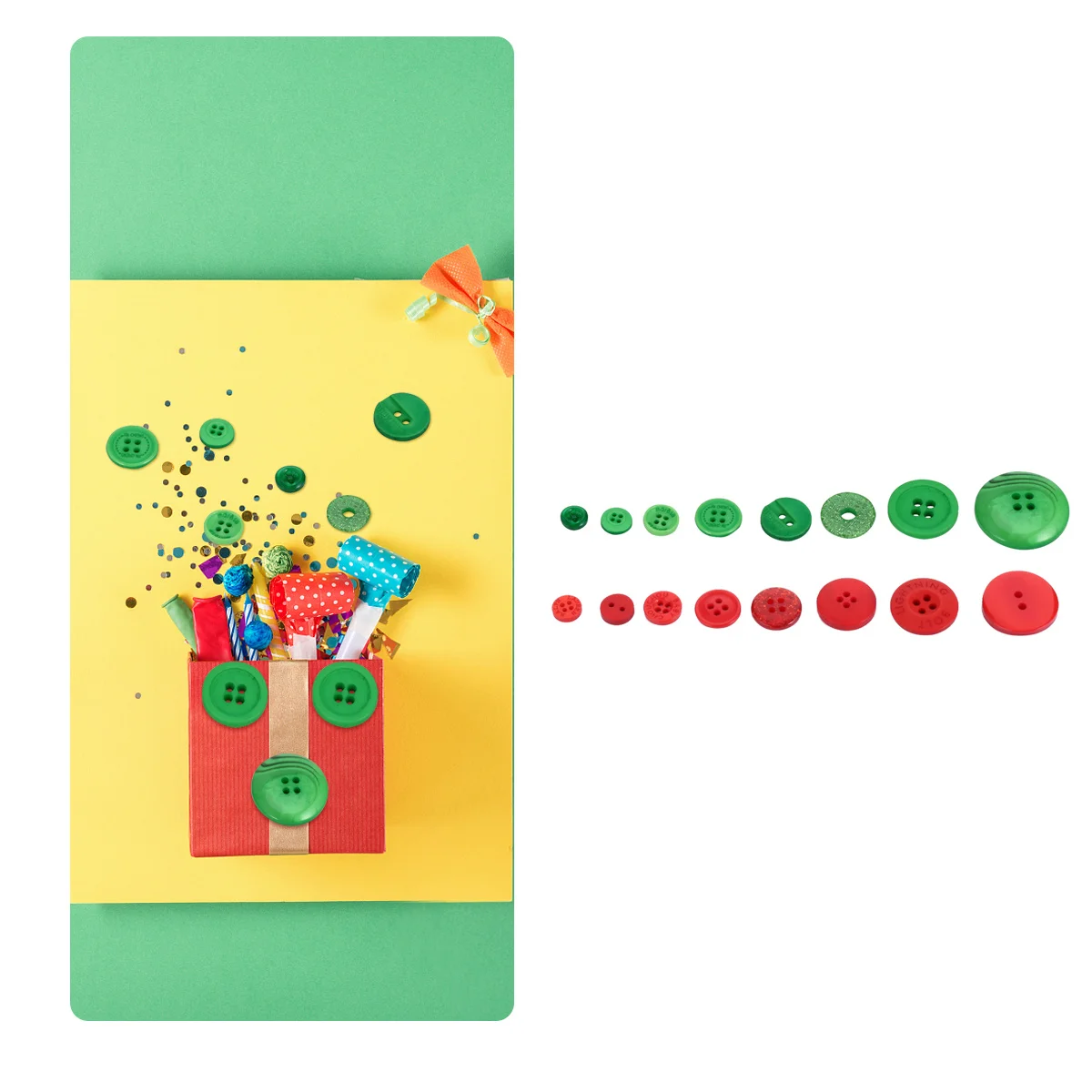 

1320pcs Resin Buttons Material Red Color Diy Sewing Buttons For Craft Clothing Accessories Fastener Button