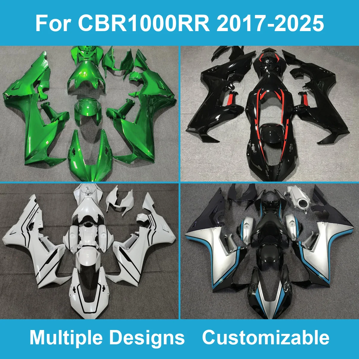For CBR1000RR 2017-2025 ABS Plastic Fairing Bodywork Kit Injection Molded Motorcycle Custom Fairings  CBR 1000RR