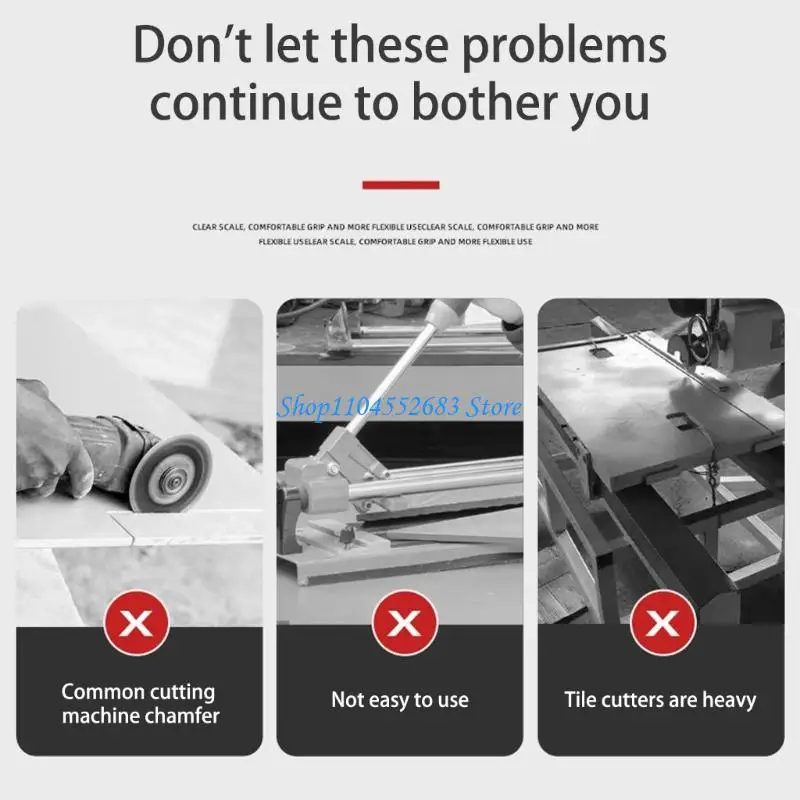 

Y6GD Grinder 45° Chamfer Tool Thickened Metal Durable for Glass Tiles Microcrystalline Stones Ceramic Tiles