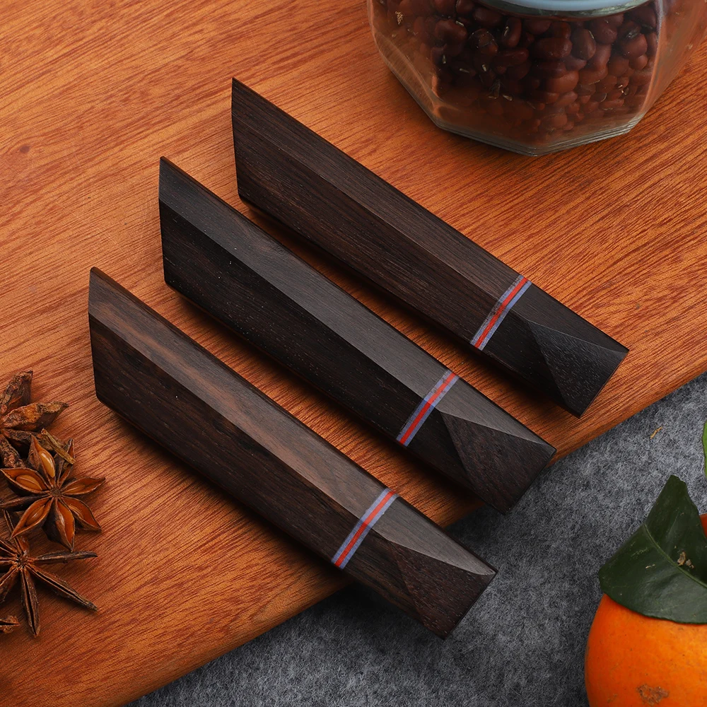 DIY Kitchen Eco-friendly Natural Ebony + G10 Details Star Anise Fruit Peeling Handle EDC Tool