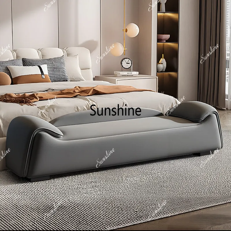 Light luxury household shoe change stool bed couch cloakroom sofa stool small apartment
