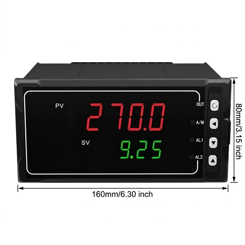 Digital Temperature Controller MIK-1100 Four Digit Display Class 0.3 ABS Black Panel Mount For Industrial Oven Heating Furnace A