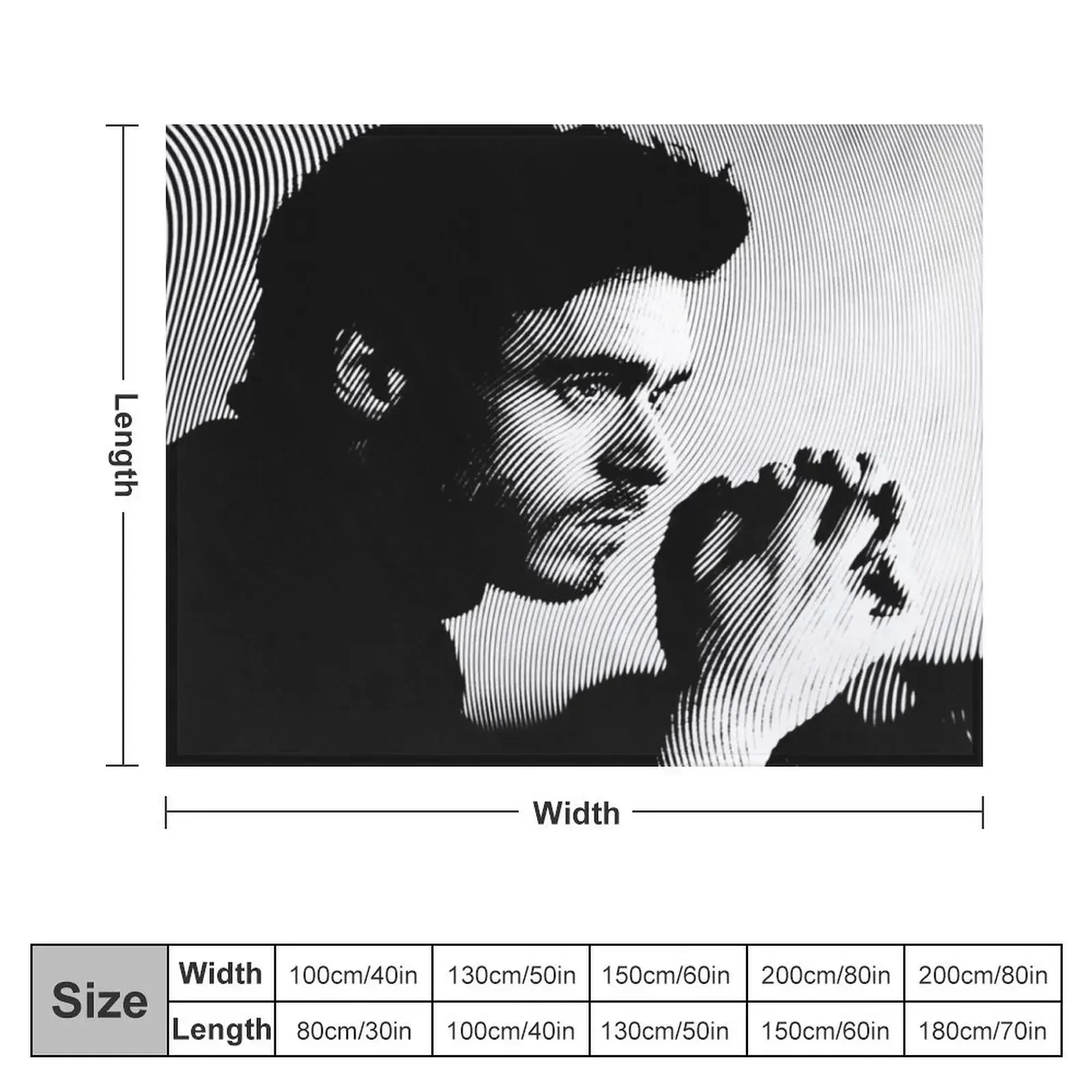 Black & White Portrait Of Richard Madden Throw Blanket heavy to sleep Summer Luxury Blankets