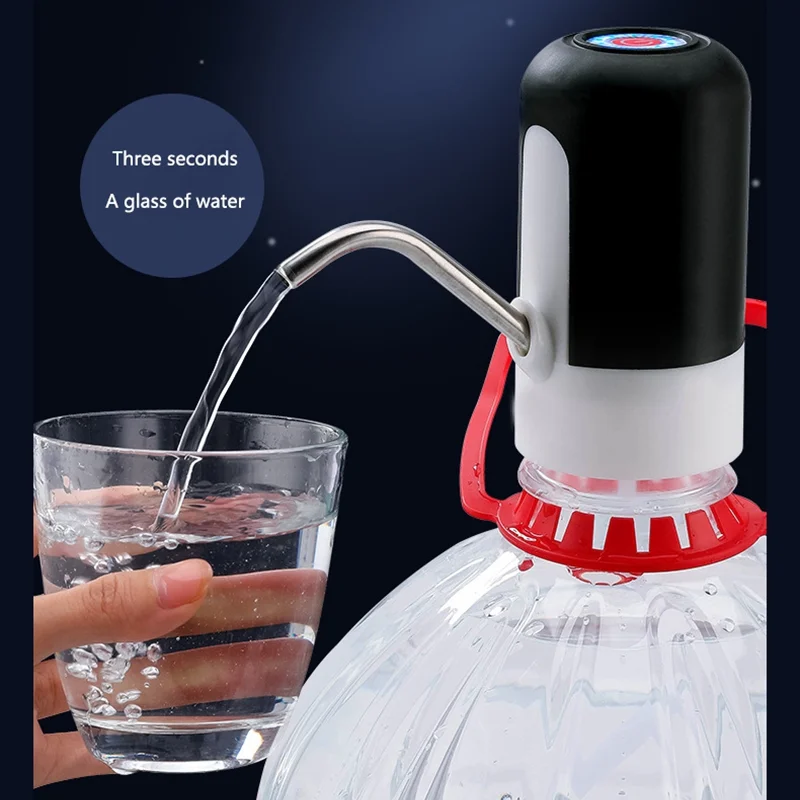 ميديا الكهربائية اللاسلكية ضخ المياه المعبأة في زجاجات موزع أوتوماتيكي زجاجة USB قابلة للشحن موزع المياه الكهربائية زجاجة جديدة