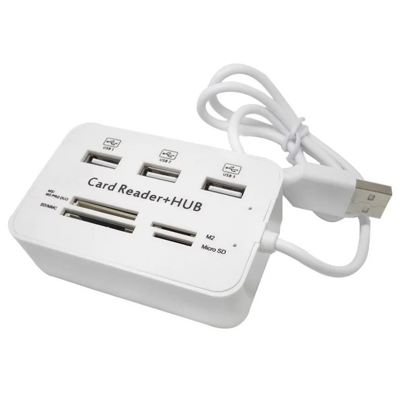 7-in-1 USB 3.0 HUB TYPE C 3.0 HUB Splitter Adapter Converter Memory Card Reader MS SD M2 TF Connector for Laptop PC Computer