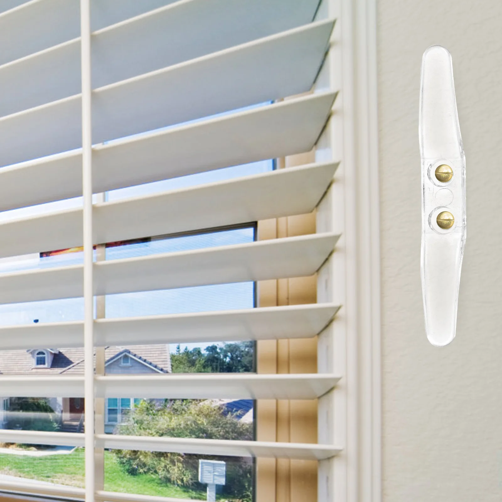 

8Pcs Window Cord Cleat Clear Blind Accessories Hooks Sturdy Roller Curtain Retainer Safety Rope Management Solution