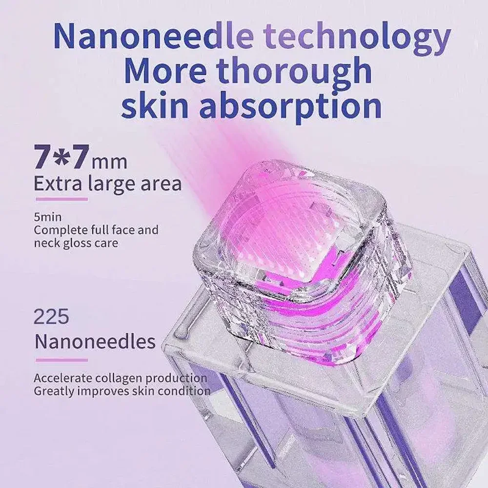 Huidbleken Draagbare Mini Driekleurige Licht Nano-Microkristallijne Niet-invasieve Huidverzorging Schoonheidsinstrument