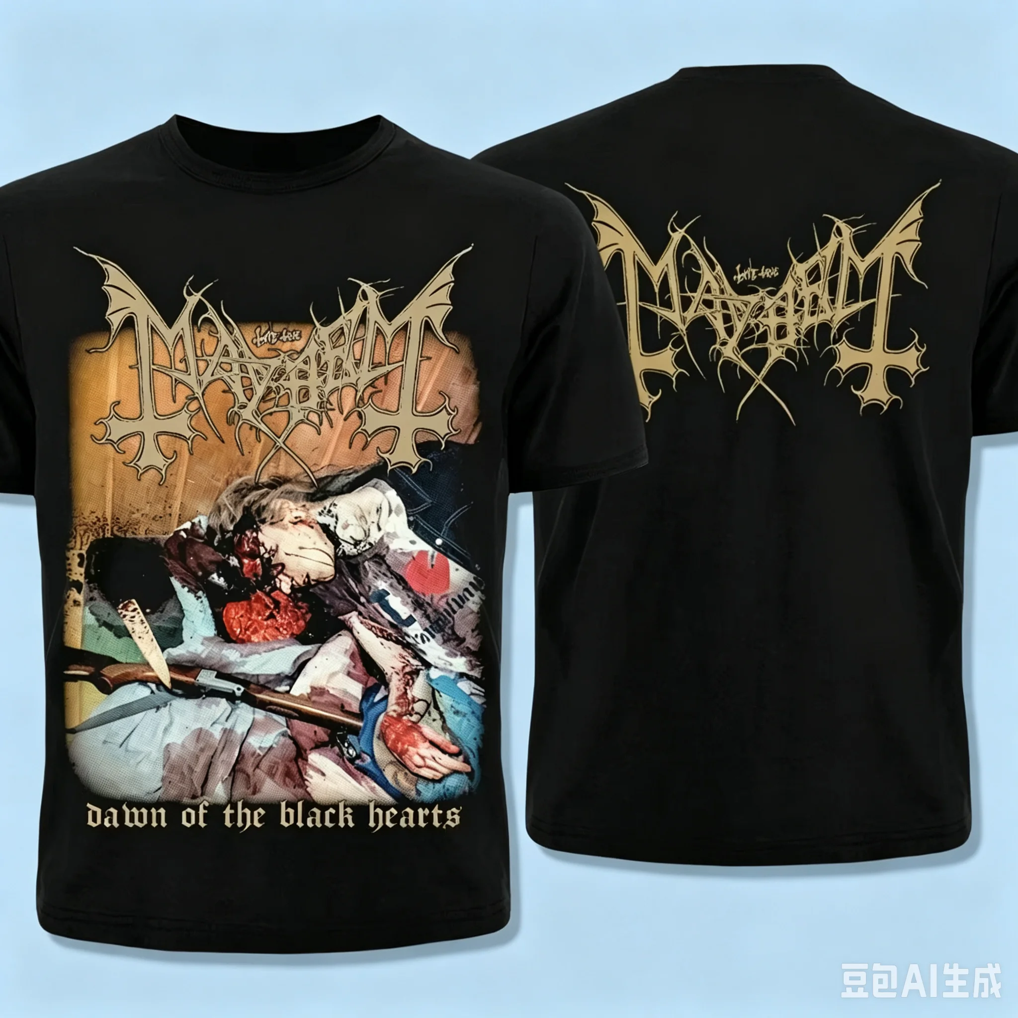 T-shirt rétro en métal noir, s - Crossfit Mayhem avis et prix