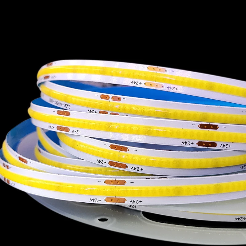 COB Led Strip Light 12V 24V Flexible 320LEDs/M 0.5m- 5m TV Backlight COB Led Strip Lights For Living Bedroom Room Decorations