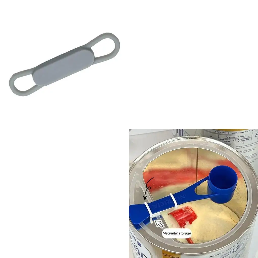 

Санитарный органайзер для детской ложки для сухого молока, силиконовая магнитная застежка для быстрого ночного кормления