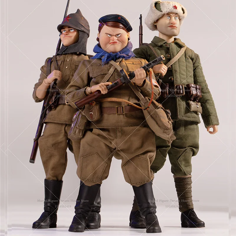 

POPTOYS BGS021 BEAN-GELO 1/12 Scale Absurd Humorous Armyman Series Sniper Ah Zhuang 6-inch Full Set Action Figure Soldier