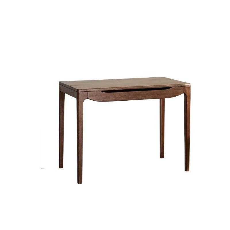 

North American black walnut small desk student home solid wood writing table bedroom desk