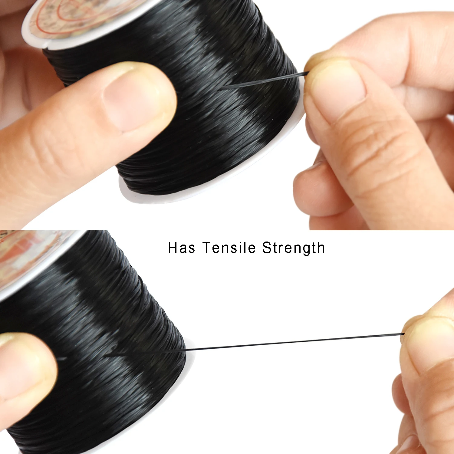 Crystal Elastic Line /String /Thread for Bracelet Jewellery or Wig Making DIY Accessories 0.8mm Crystal Stretchy Line Hair Extensions Tools Professional