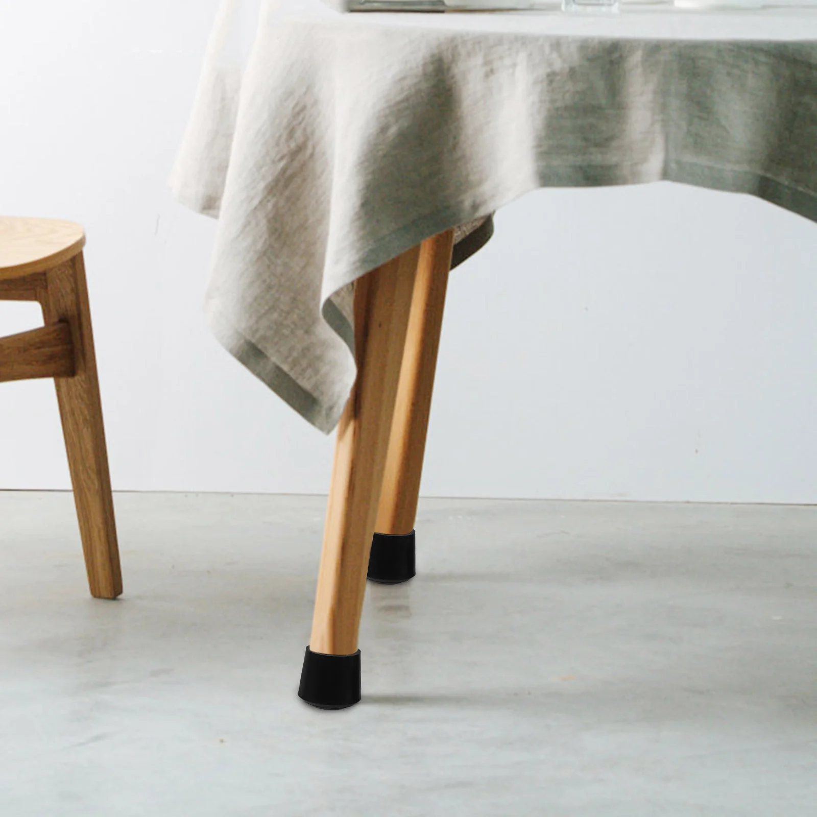 12 Uds. Tapas protectoras de goma para pies de silla, cubiertas antihundimiento, protectores de patas de mesa, reducción de ruido y arañazos en el suelo, fácil