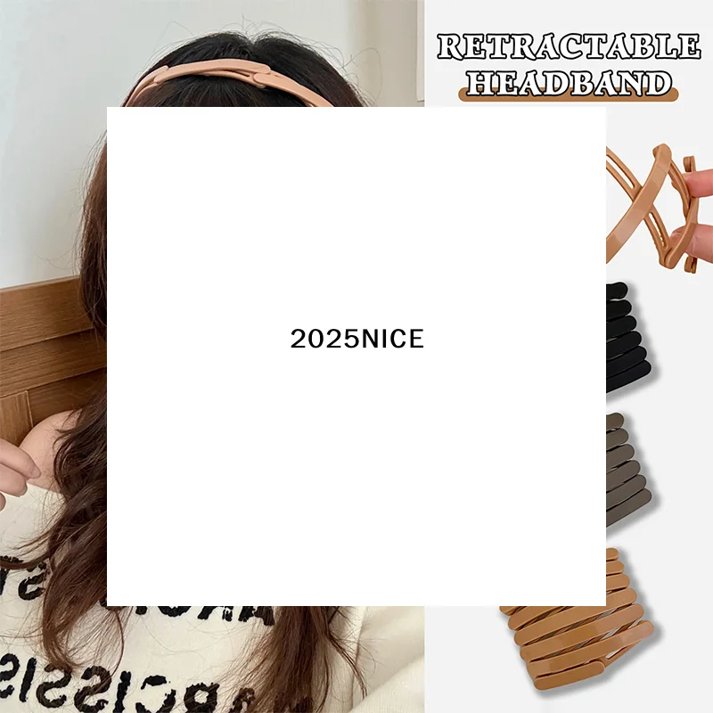 المحمولة للطي رباط شعر النساء عدم الانزلاق عقال غسل الوجه هيرباند الفتيات إكسسوارات الشعر عقال قابل للسحب