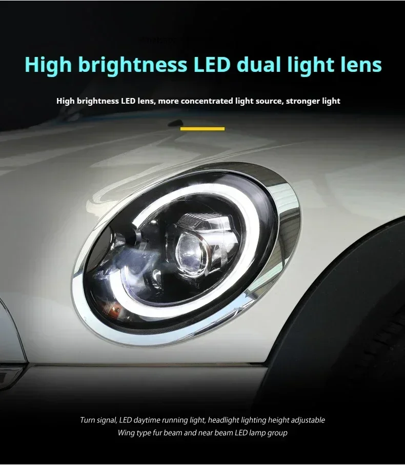 

FT Car Lights forBMW Mini Cooper R56 R57 R58 R59 2007-2013 LED Projetor Headlamp Daytime Running Light Automotive Accessories