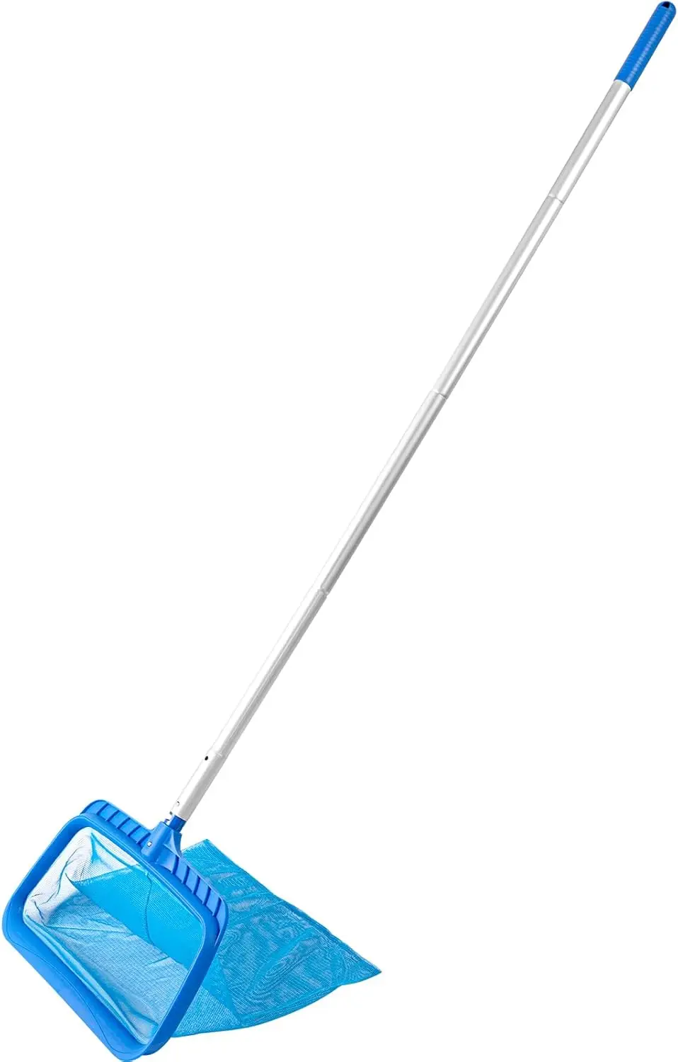 

Pool Skimmer Net with Pole, Adjustable 26.4"-66.5", Fine Mesh, Large Capacity for Easy Pool Cleaning
