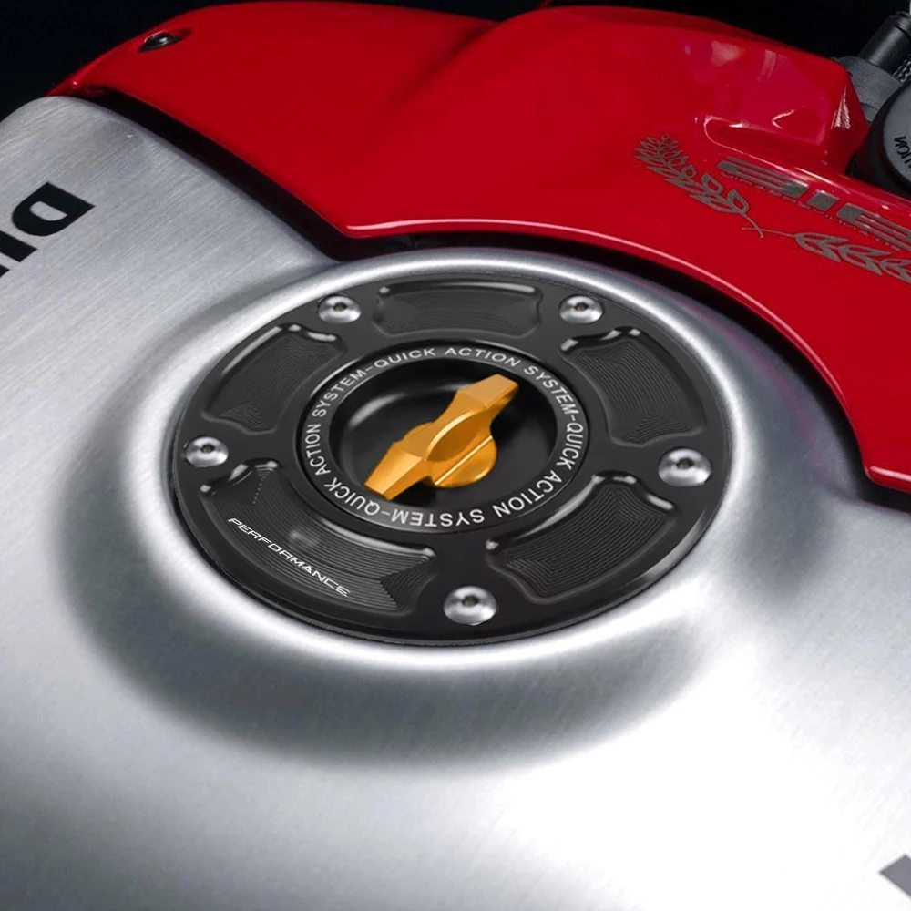 Fit DUCATI 899 959 1199 1299 PANIGALE V4 V2 V4R/S Streetfighter CNC Racing Quick Release Motorcycle Tank Fuel Cap Case Gas Cover