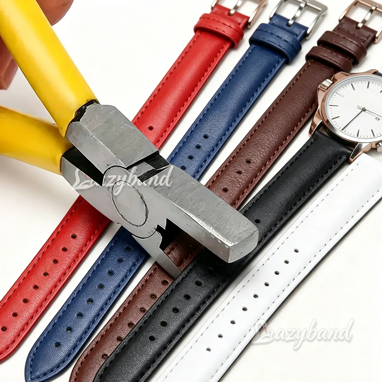 Leather Hole Punch Plier Universal 2mm Wrist Belt Puncher Plier Repair Tools Belt Hole Puncher for Leather Shoes Fabric DIYCraft