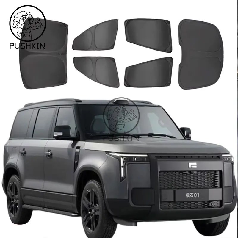 

Front Rear Windshield Sunshades Sun Protection Heat Insulation Sunshades Window Side Curtains For BAIC JISHI Polestone 01 Rox 01