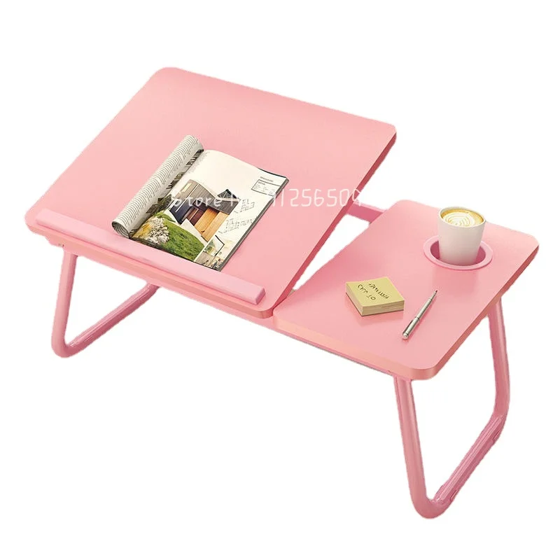 Four-speed adjustable bed lift table folding laptop table desk dormitory lazy student small table escritorio  Маленький стол