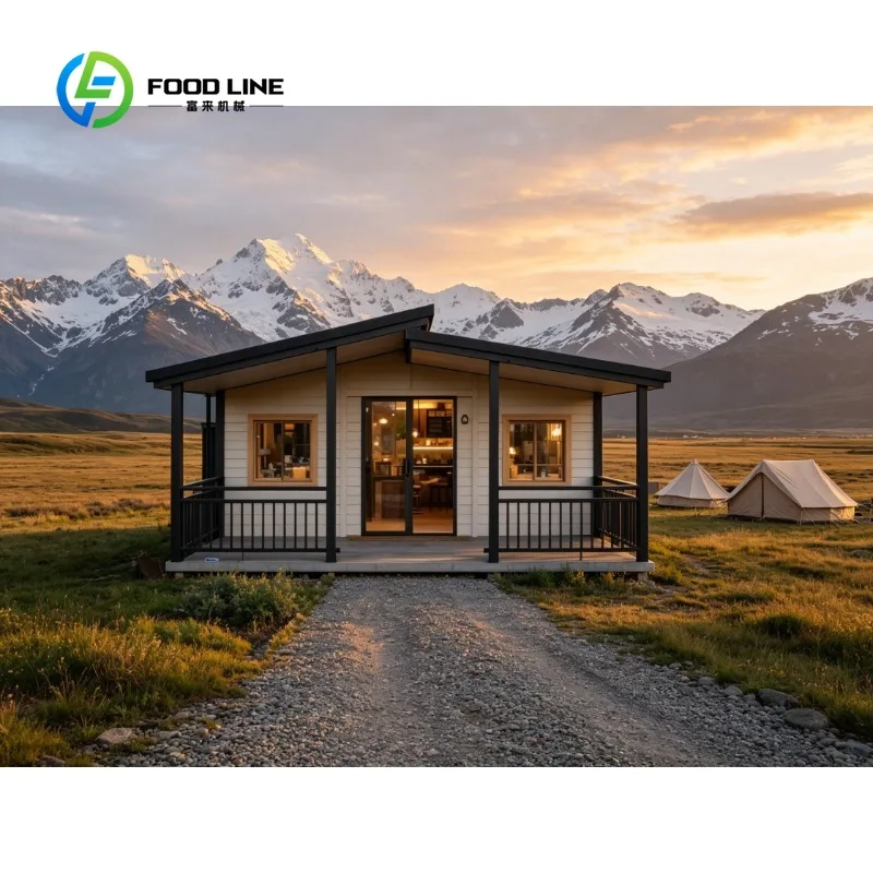 Expandable Mobile Housing 40ft Portable Folding Container Home Custom Layout 3 Bedroom Living Room Entry for Office Living