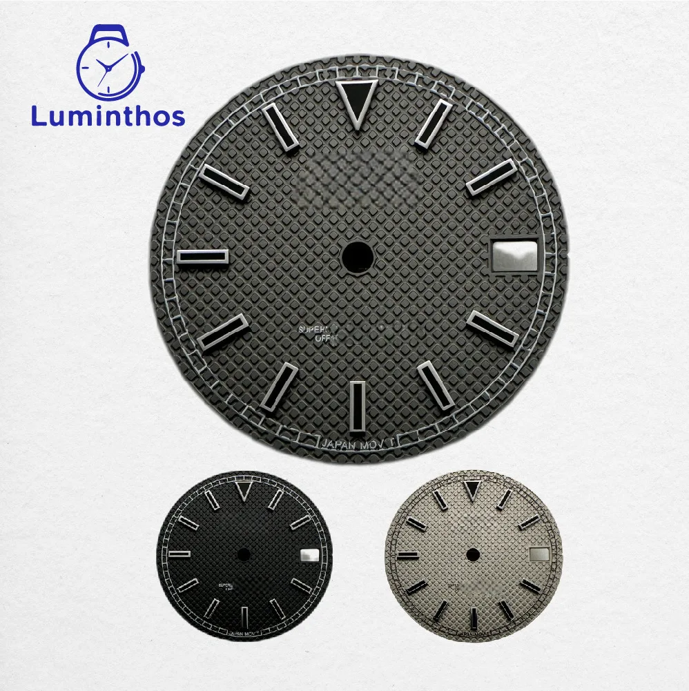 Мужские часы Luminthos с логотипом S, циферблат 28,5 мм для NH35, аксессуары для преобразования часов Мужские часы Luminthos с логотипом S, циферблат 28,5 мм для NH35, аксессуары для преобразования часов