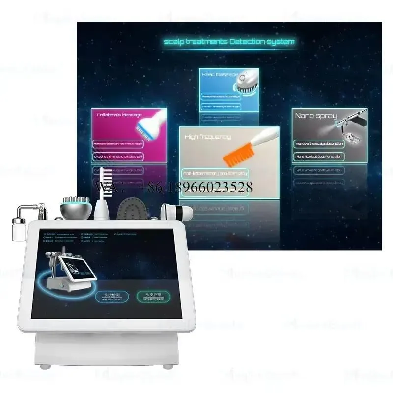 WMWMNU Wholesale 5 in 1 Scalp Analyzer Massager with 15 Inch Touchscreen for Hair Regeneration and Follicle Detection - view 5