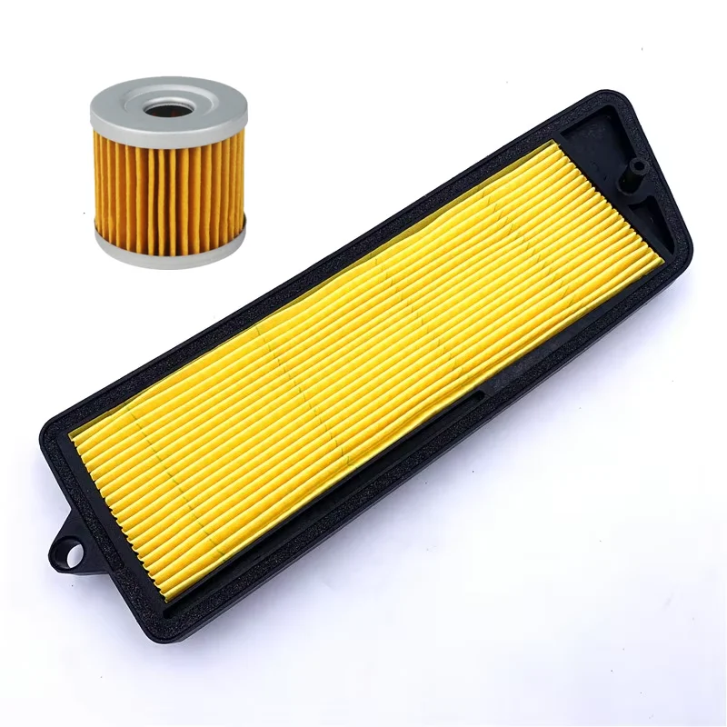 Motorcycle Air Filter Oil Filter For SUZUKI Haojue HS125T AN125T HS125T-2 QS150T Intake Cleaner Engine Maintenance Parts