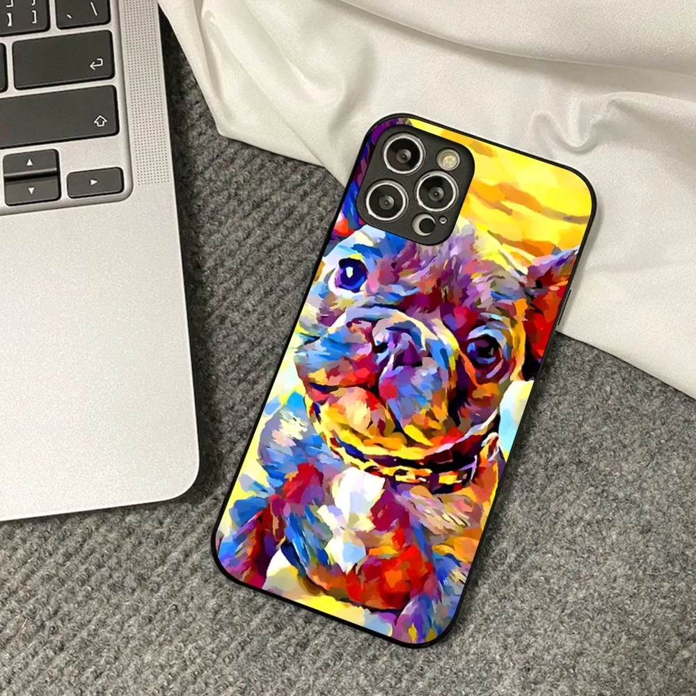 French Bulldog Phone Case For iPhone 14 11 12 13 Mini Pro Max 8 7 6 6S Plus X SE 2020 XR XS Funda Case