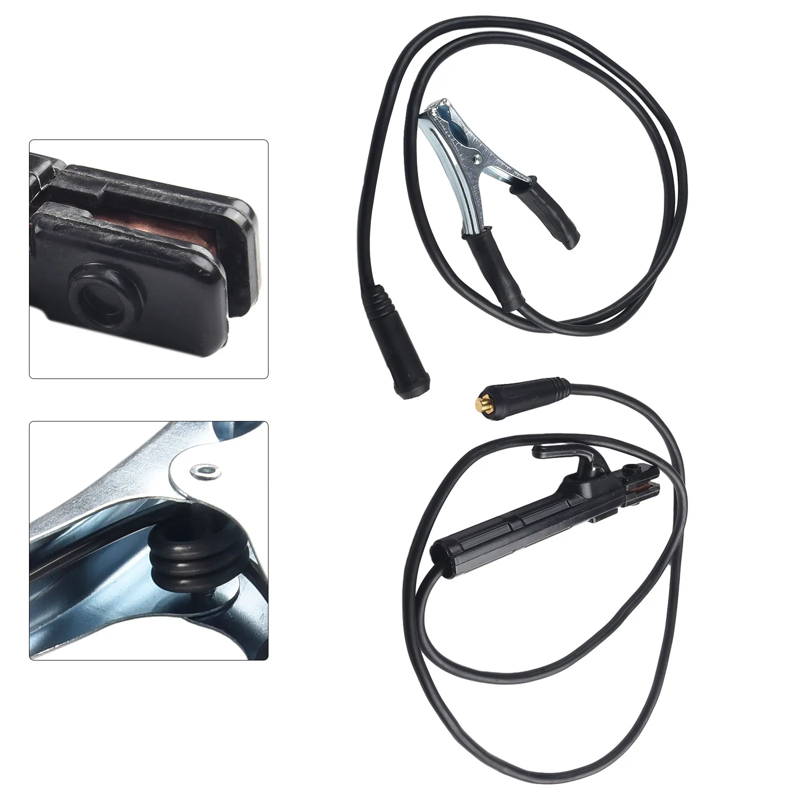 Tools Clamp Wire Grounding 1.5m 59.06inch Black Silver Copper ABS DIN10-25 1.5M Cable 200A Earth Clamp Clip Set