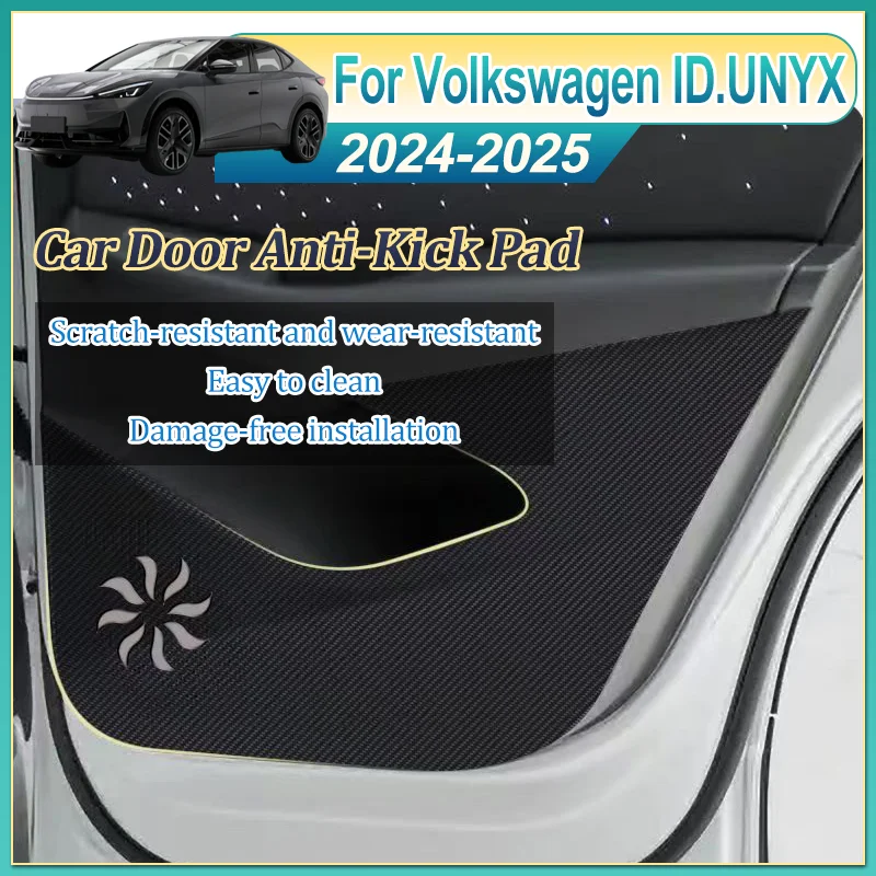 

Car Door Anti-Kick Pad Protection Sticker Anti Dirt Mat Auto Interior Accessories For VW for Volkswagen ID.UNYX 2024 2025