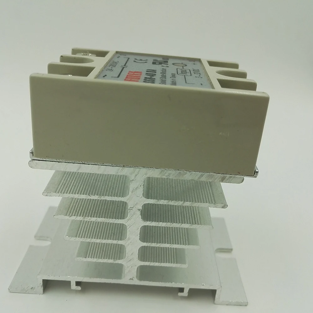Single-phase aluminum solid state relay Heat sink radiator cooling base solid special heat dissipation SSR 40DA 80DA