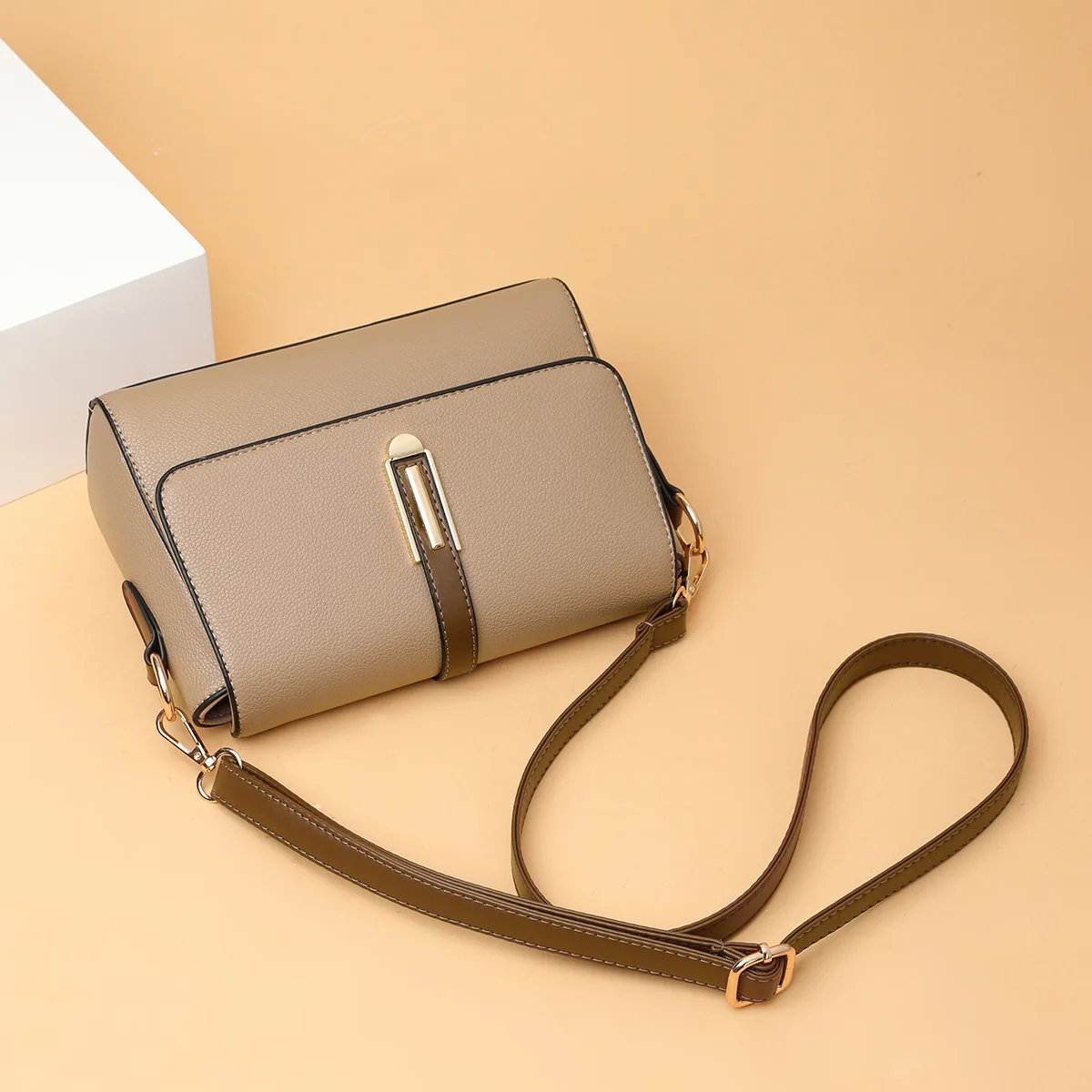 Sling bag	Women's evening clutch Women's clutch bag Small square bag, women's fashionable soft leather bag, women's shoulder bag