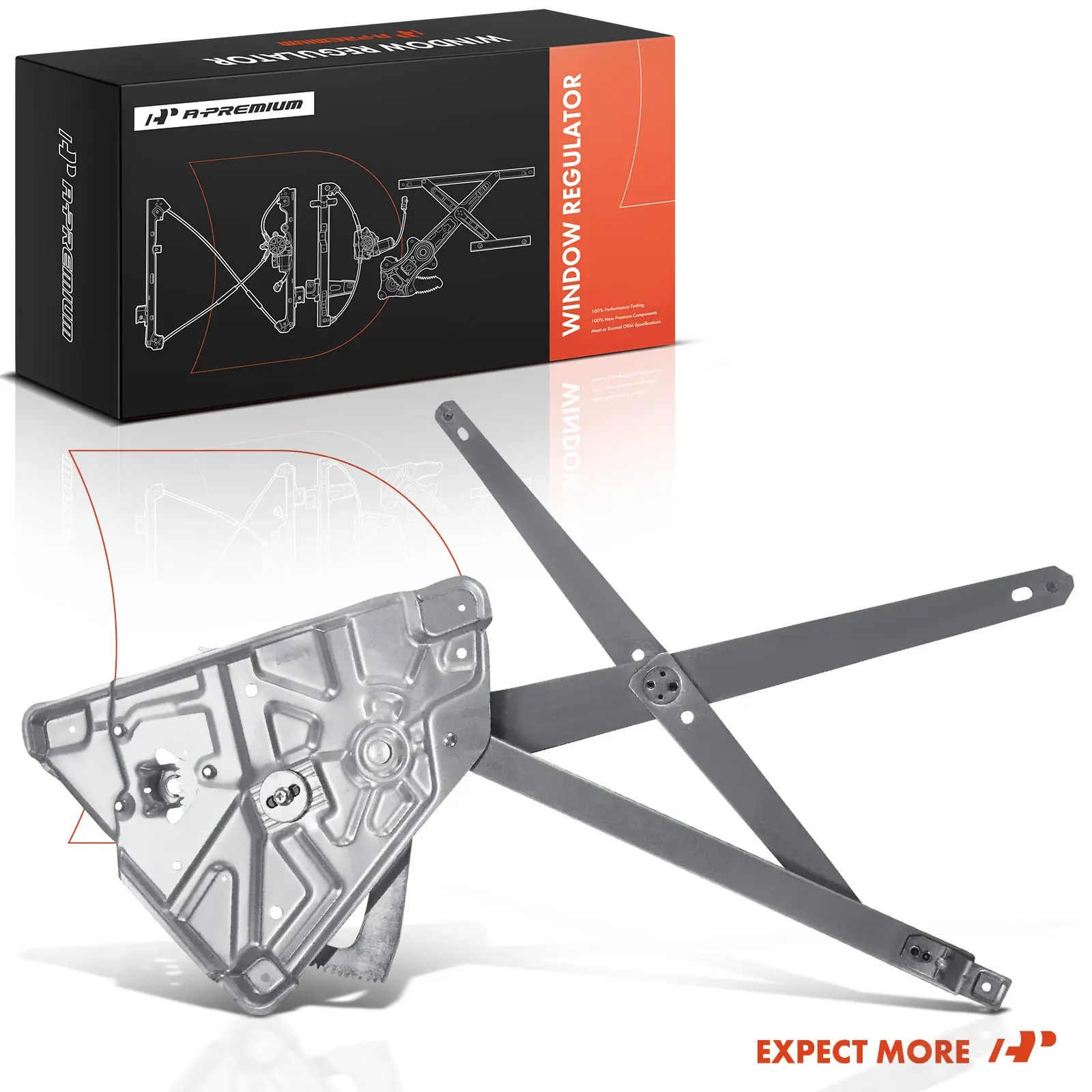 A-Premium Front Passenger Side Power Window Regulator for Land Rover Range Rover 1995-2002