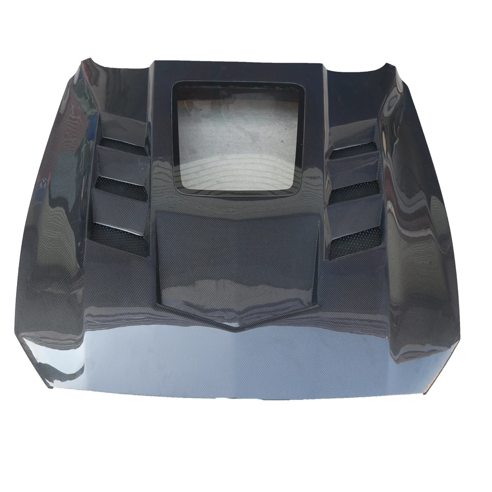 

Factory Price Carbon Fiber Transparent Engine Hood Bonnet For Mustang Engine Cove 2015-2020