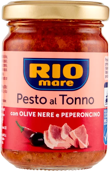 Pesto Al Tonno mit Olive Nere E Peperoncino 130g - Rio Mare