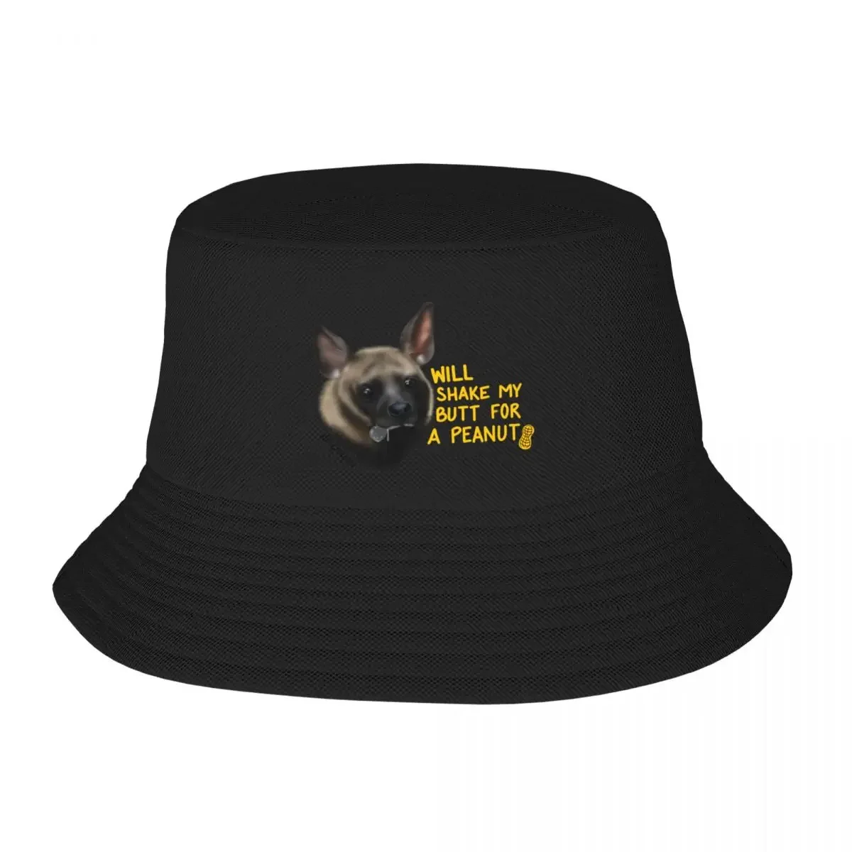 Shake my butt for a peanut - striped hyena Bucket Hat Kids Hat Tactical Cap Men Luxury Brand Women's