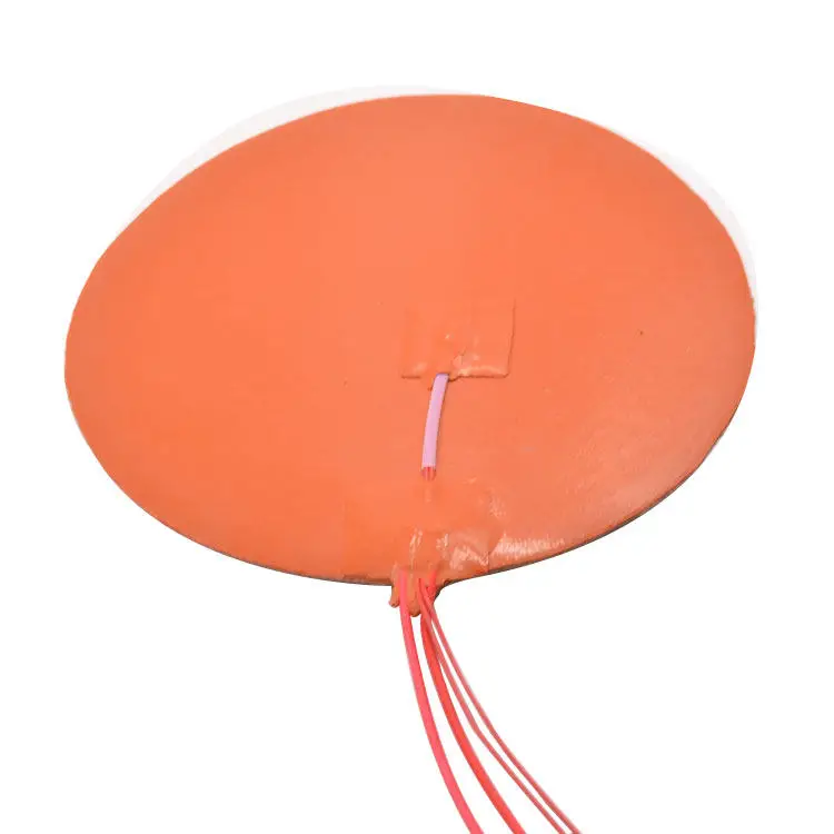 

120mm Circular Silicone Heating Mat for 3D Printer Hot Bed – Flexible Silicone Rubber Heater, Heat Pad for Bed Plate