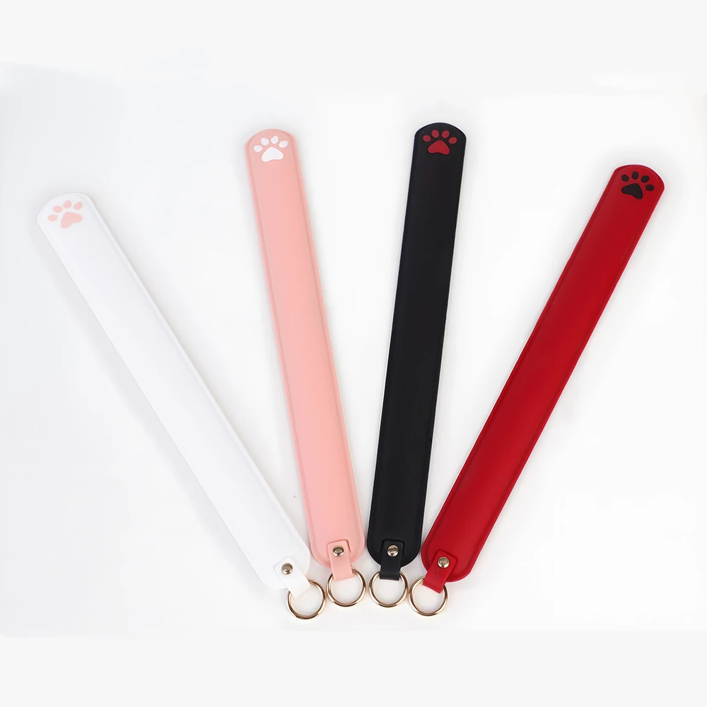 Kijka do klapsów ze skóry PU i silikonu, 42,5 cm, bicz jeździecki, kij do klapsów do treningu koni