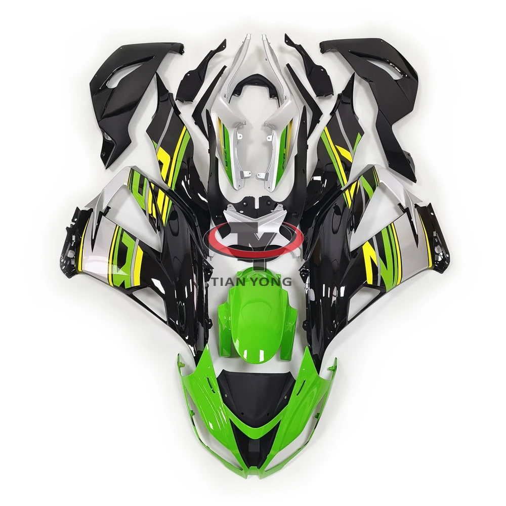 Bright green black white Bodywork Cowling Motorcycle Full Fairing Kit For ZX6R 2013 2014 2015 2016 2017 2018 ZX 6R 636 view 6