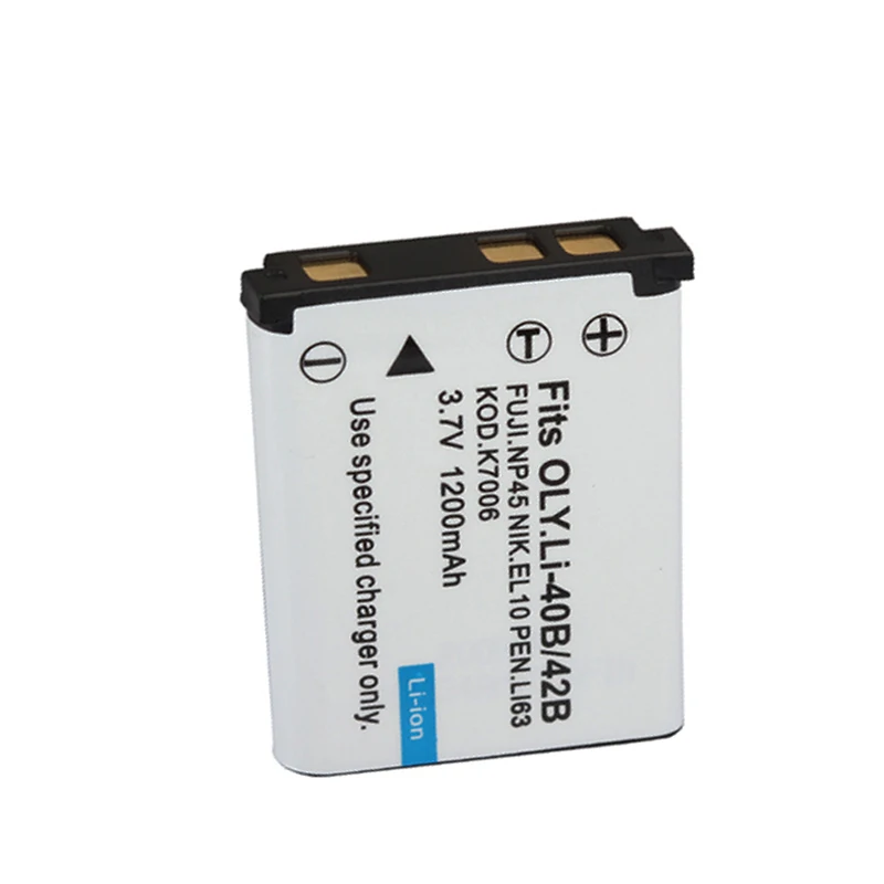 3.7V 1200mAh Li-40B Li40B Li 40B Li-42B EN-EL10 EN EL10 ENEL10 NP-45 Digital Camera Battery for Olympus Nikon Fujifilm Kodak