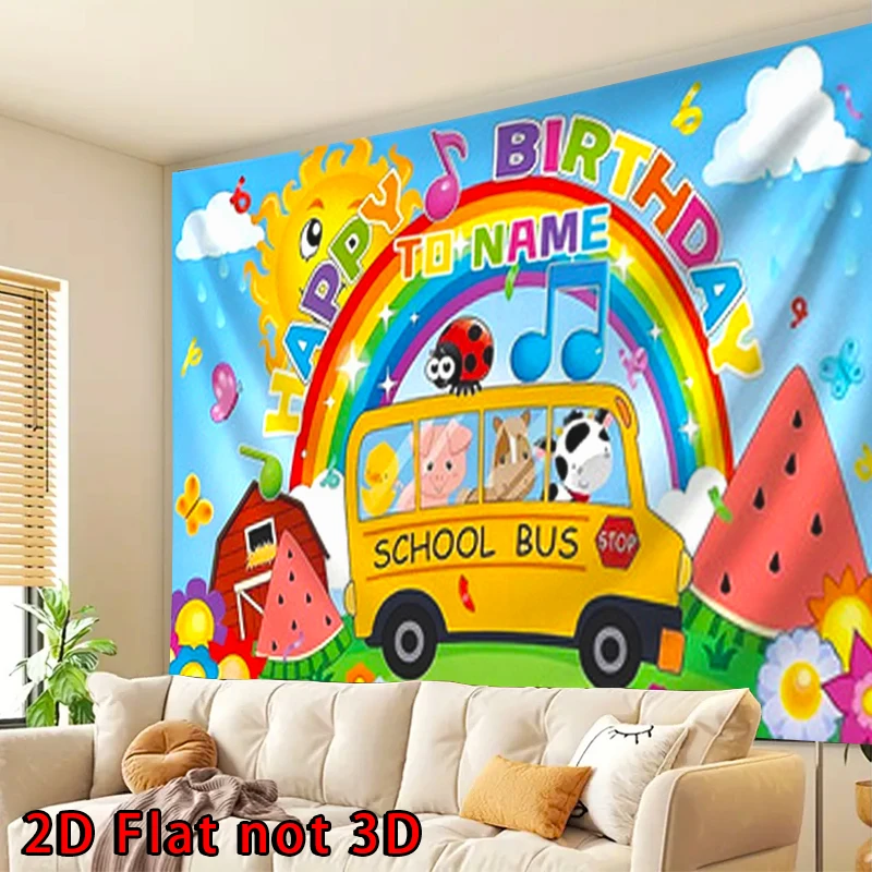 2D flat banner,1pc Photo Exclusive Personalized And Text Customization,HD quality For various party occasions,Polyester Banner