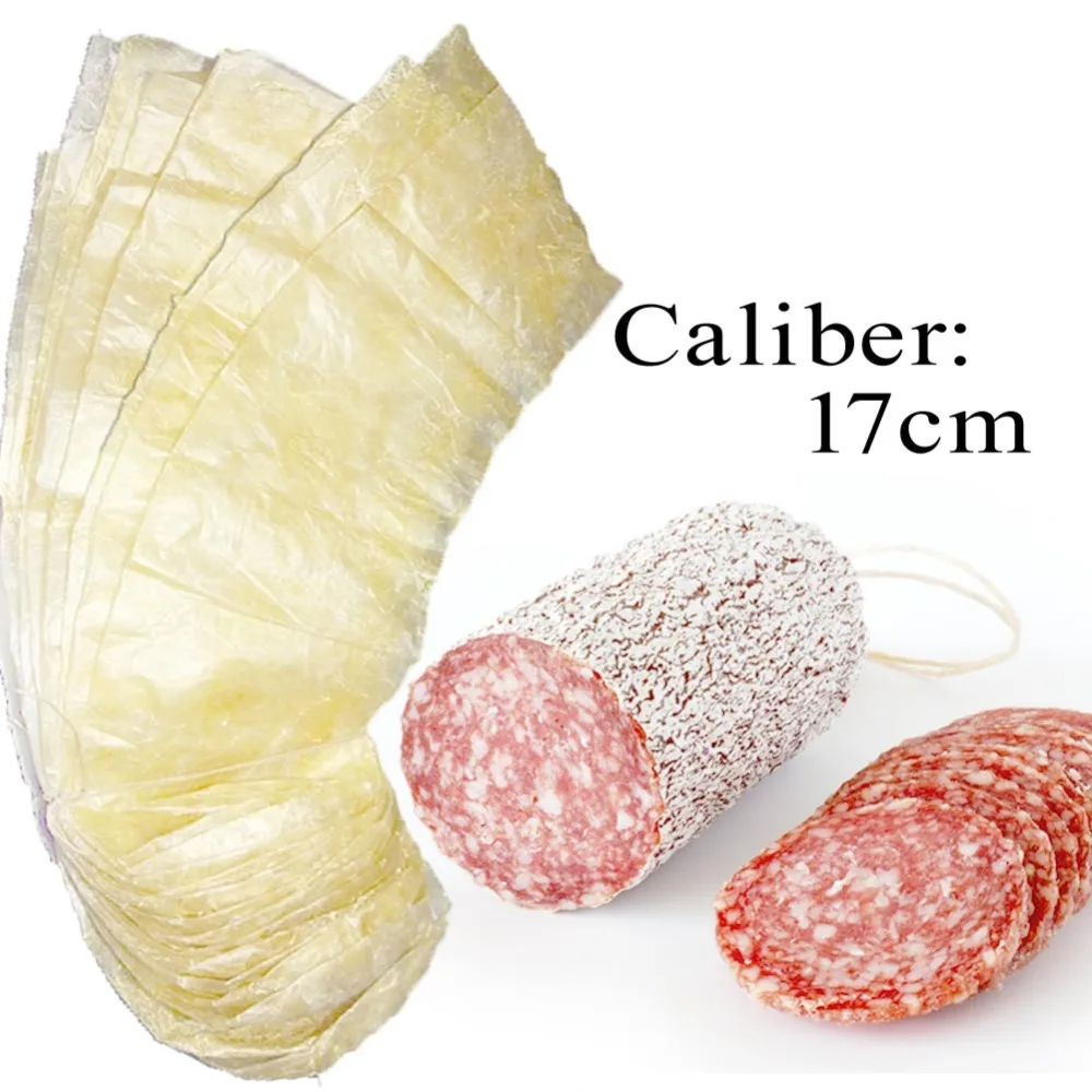 5PCs/lot Large Casings for Sausage,Each Length 50cm Width 17cm,Salami BBQ Kitchen Tools  Meat Poultry Tools Inedible Casings